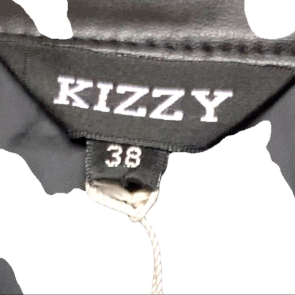 New with Tags Lizzy black denim pencil skirt with front zipper pockets size 6 - Picture 4 of 4